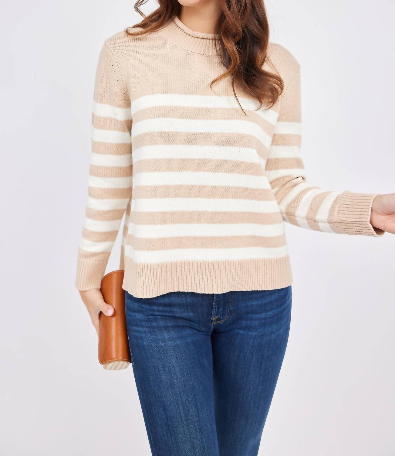 Sail To Sable - Roll Neck Stripe Sweater