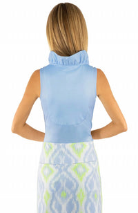 Gretchen Scott - Ruff Neck Sleeveless Jersey Top