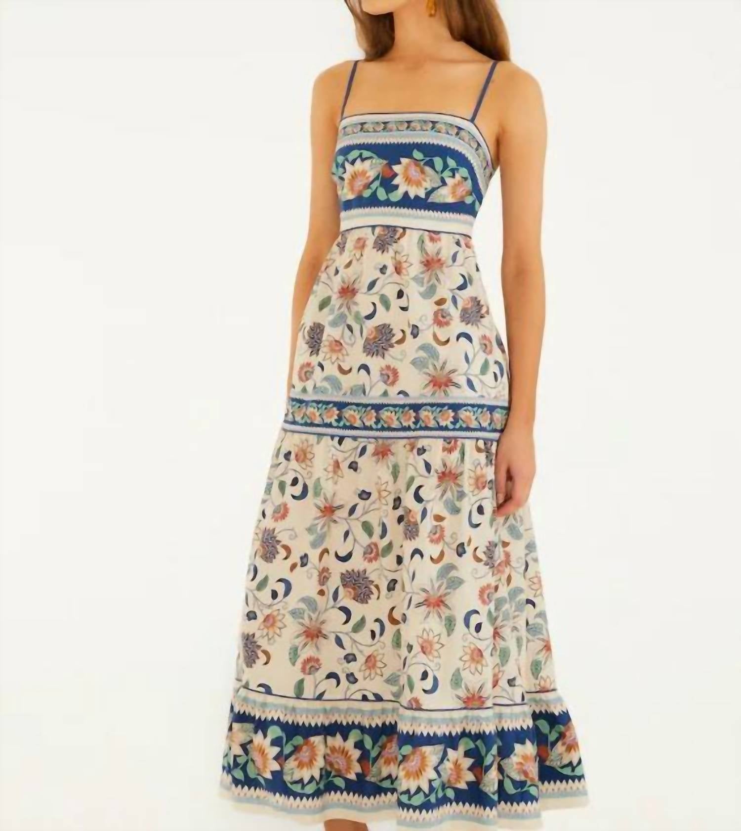 Farm Rio - Floral Delhi Tapestry Midi Dress