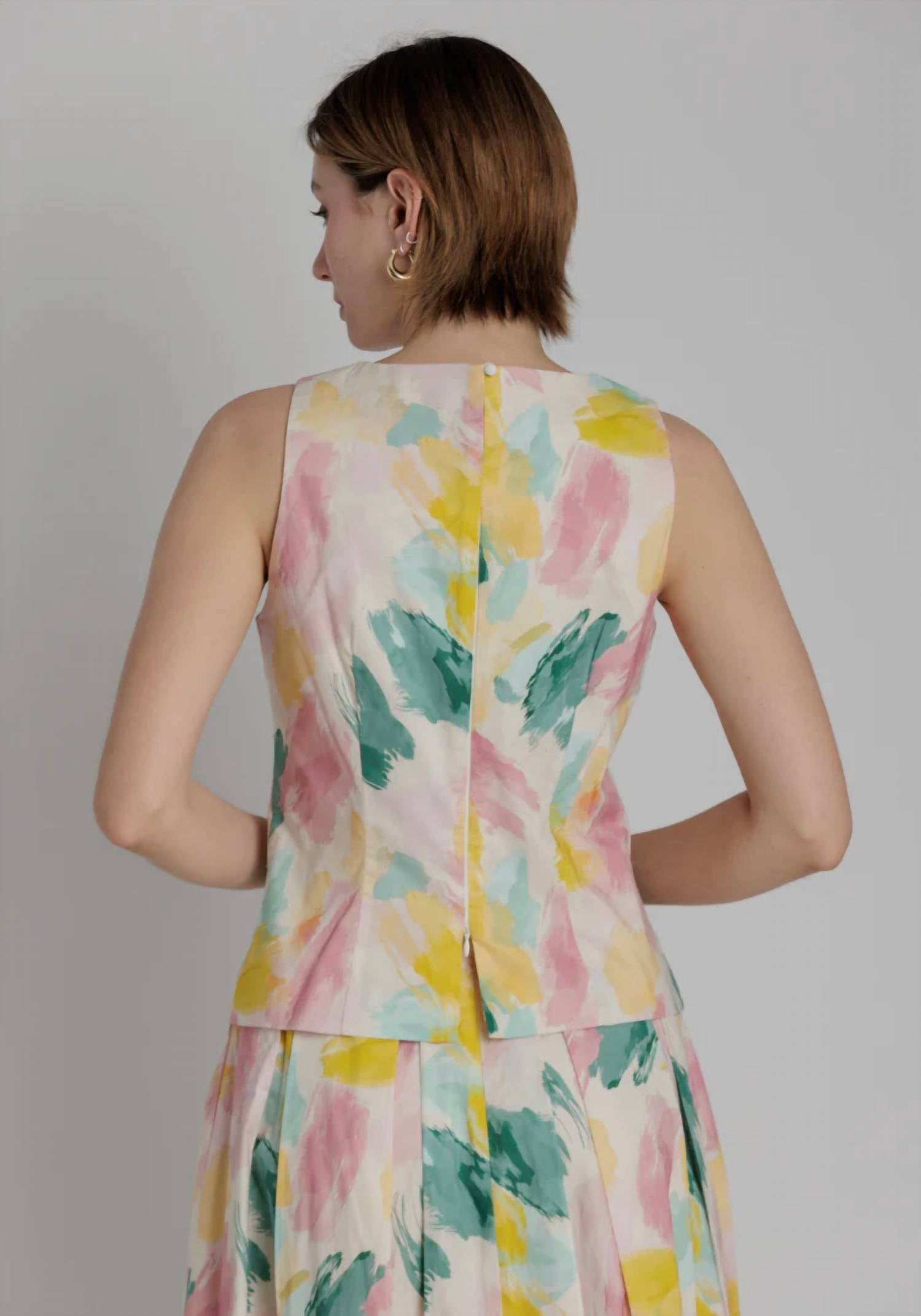 Aureum - Watercolor Sleeveless Top