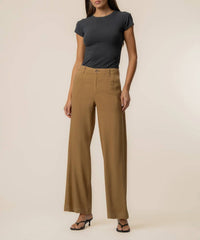 Kut From The Kloth - Women's Meg Hi Rise Wide Leg Linen Pants