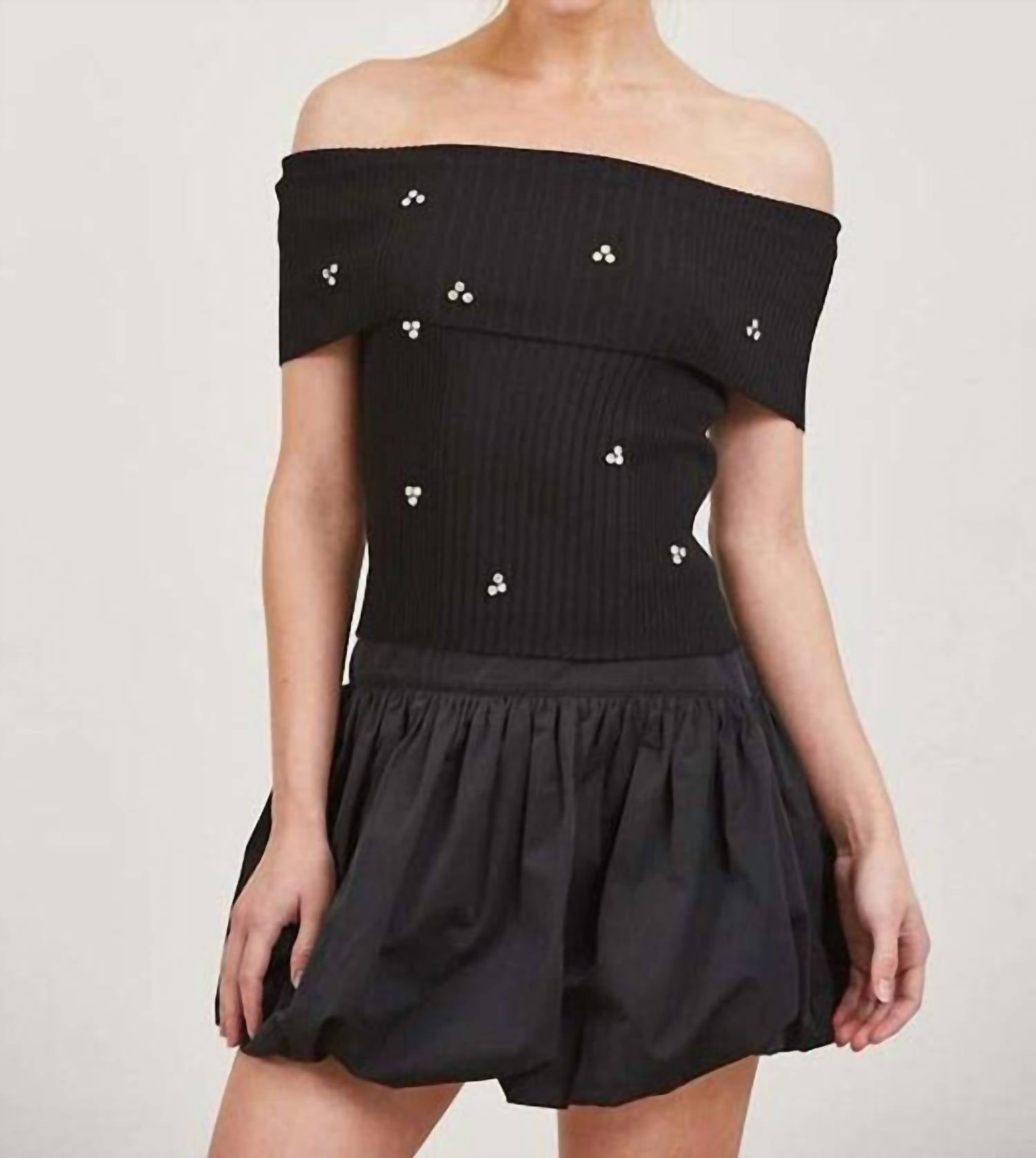 Blanco By Nature - Bubble Hem Mini Skirt
