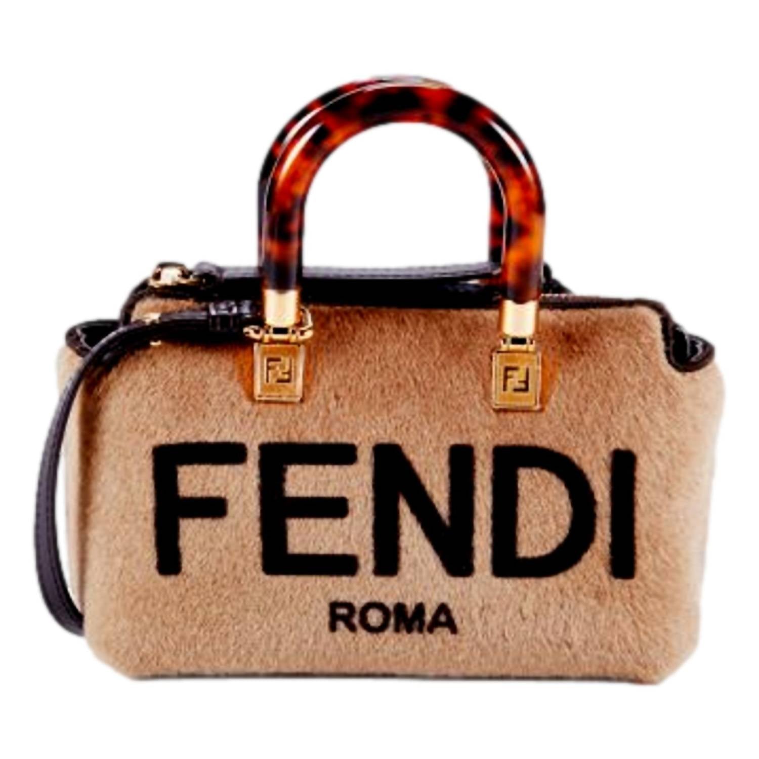 Fendi - Women's Roma By The Way Lamb Fur Mini Crossbody Bag