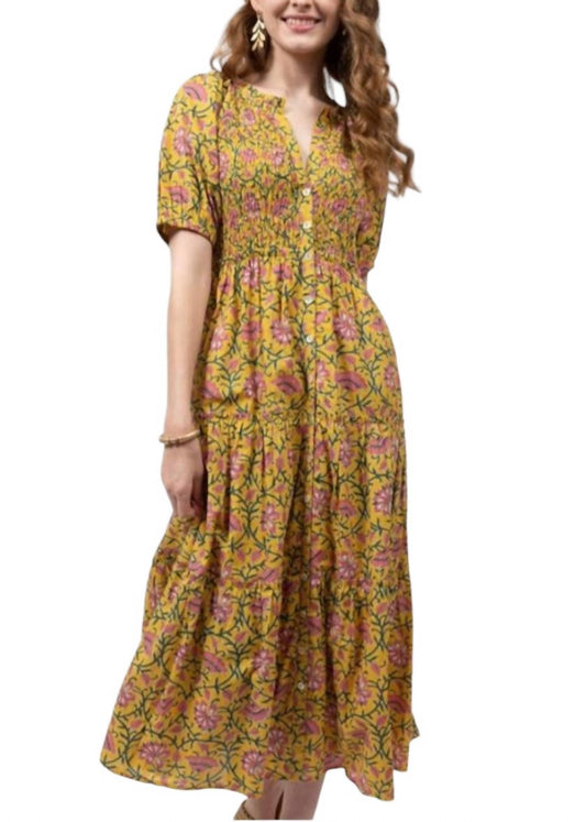 Ivy Jane - Golden Sun Midi Dress