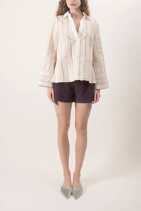 Maude - Carmen Embroidered Top