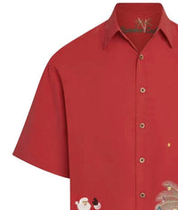 Bamboo Cay - Men's Merry Christmas Embroidered Shirt
