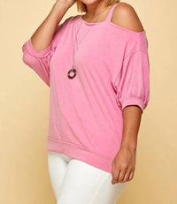 Another Love - Pretty One Shoulder Top - Plus