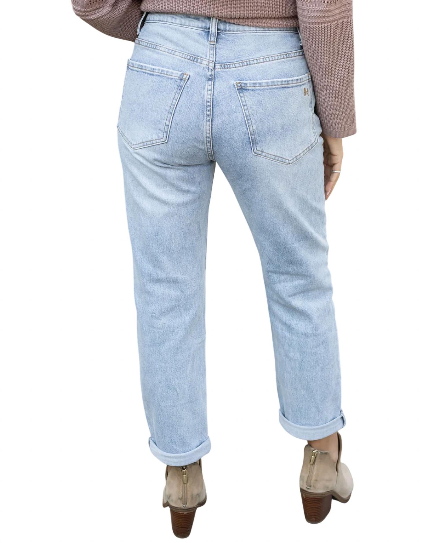 Grace And Lace - Mid-rise Girlfriend Jean