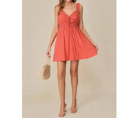 Lumiere - Eyelet Ruffle Cami Dress