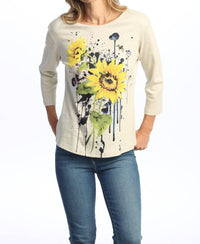 Jess & Jane - Cameo Printed Cotton Top