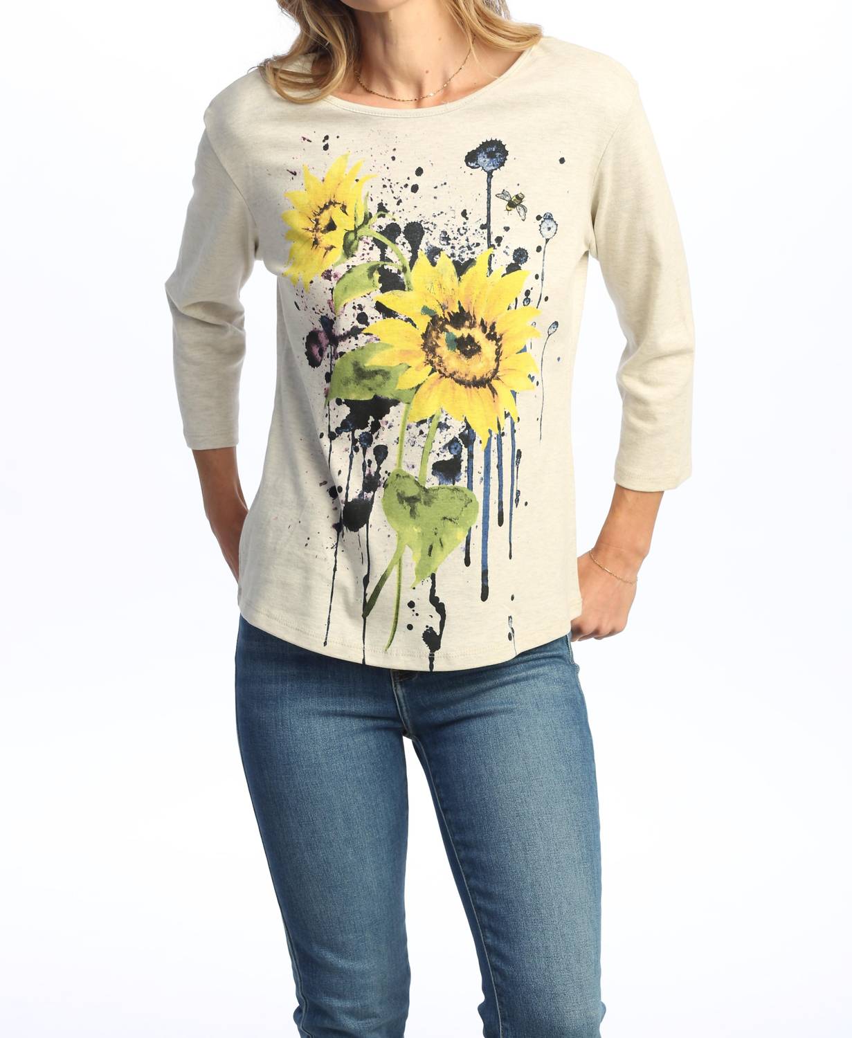 Jess & Jane - Cameo Printed Cotton Top