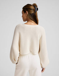 Beyond Yoga - Ready For Barre Cropped Sweater