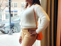 Joyna - Winter Cloud Soft Mohair Cardigan Top