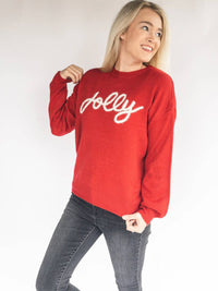 Doe And Rae - Jolly Metalic Embroidery Sweater