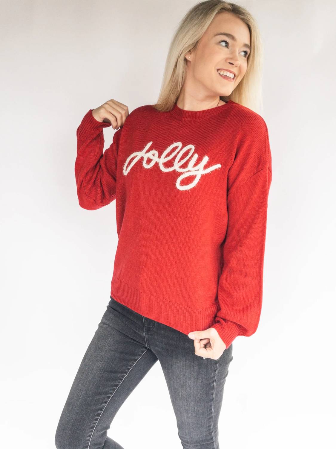 Doe And Rae - Jolly Metalic Embroidery Sweater