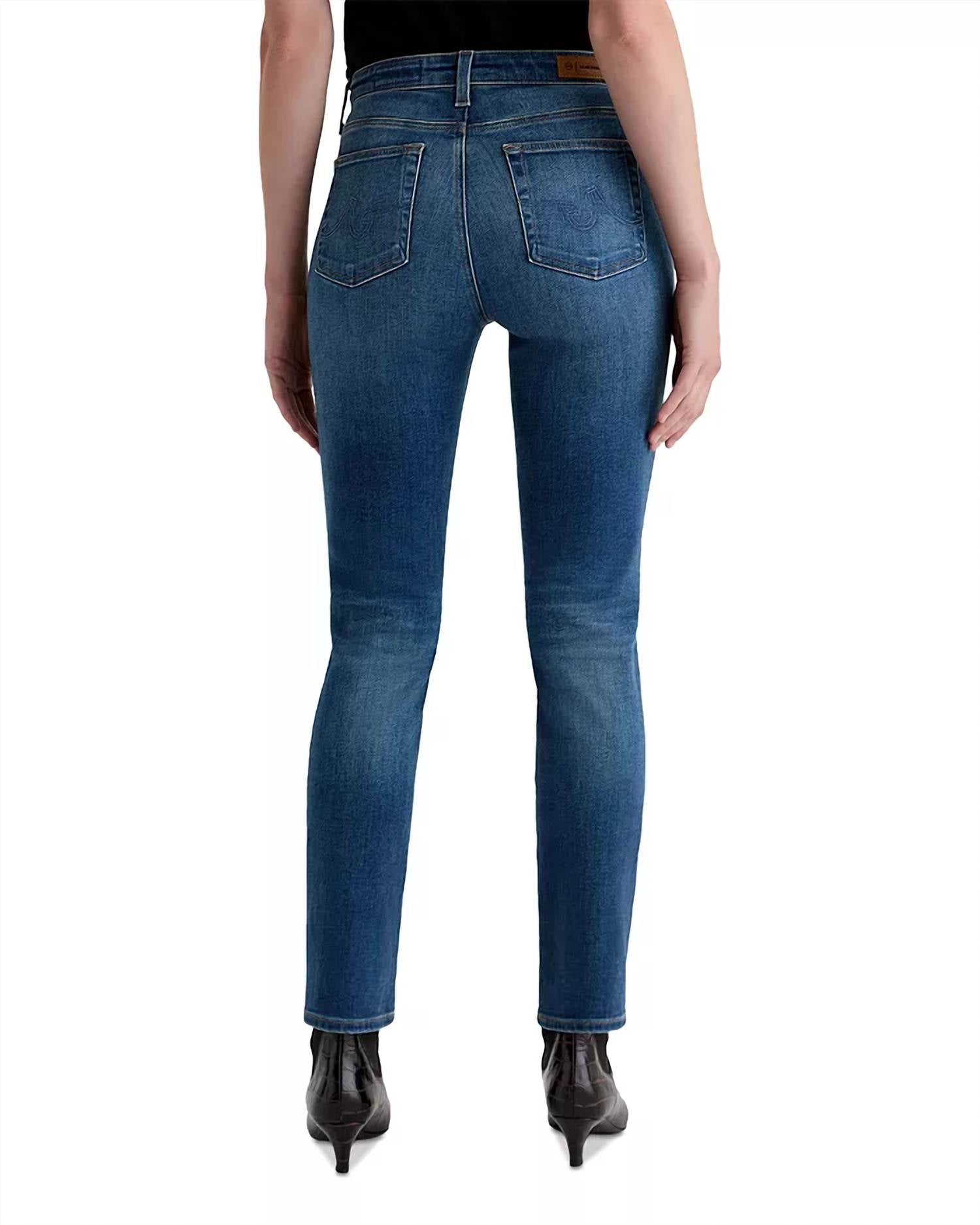Ag Jeans - Mari Mid Rise Slim Straight Leg Jeans