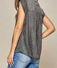Andree By Unit - Sparkly Embroidered Top