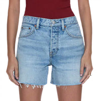 PISTOLA Andie High Rise Vintage Cut Off Short in light medium wash - women's shorts