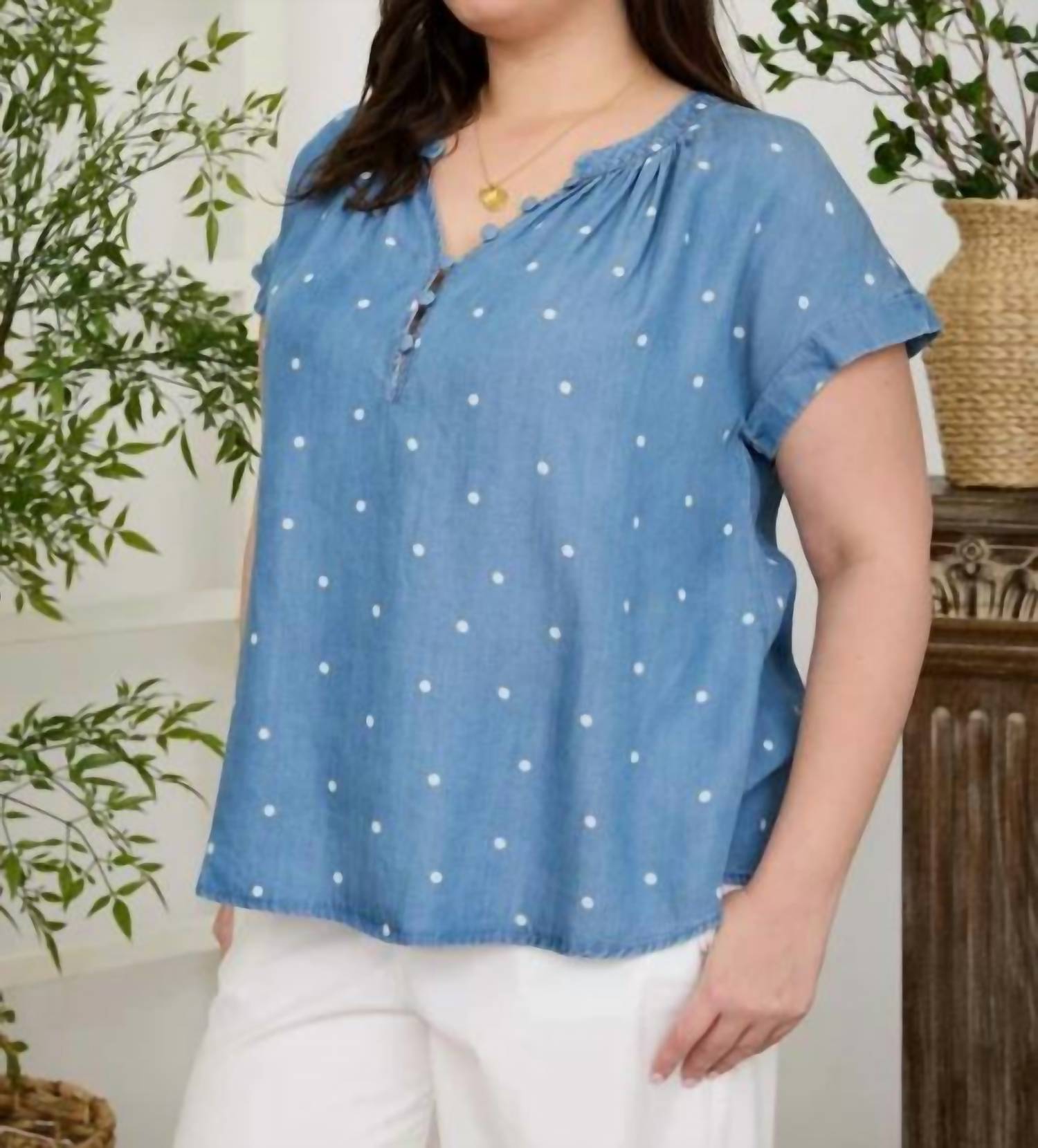 Blu Pepper - Della Short-sleeve Top - Plus