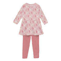 Kickee - Girls' Long Sleeve Playtime Outfit Set