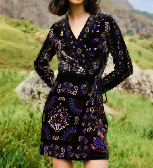 Farm Rio - Arabesque Mix Scarves Wrap Mini Dress