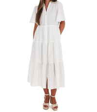In February - Follow Your Arrow Button Down Midi Dress