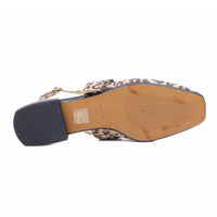 INTENTIONALLY BLANK Women's Pearl Suede Slingback Ballet Flats in leopard - women's flats - detail view