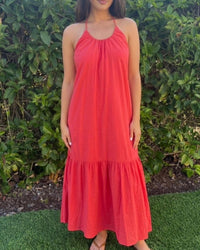 Runaway - Halter Neck Maxi Dress