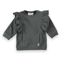 Petit Indi - Girl's Frill Sweatshirt Dress