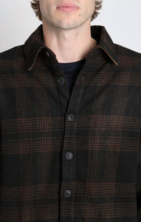 Jachs New York - Yates Wool Blend Sherpa Lined Shirt Jacket