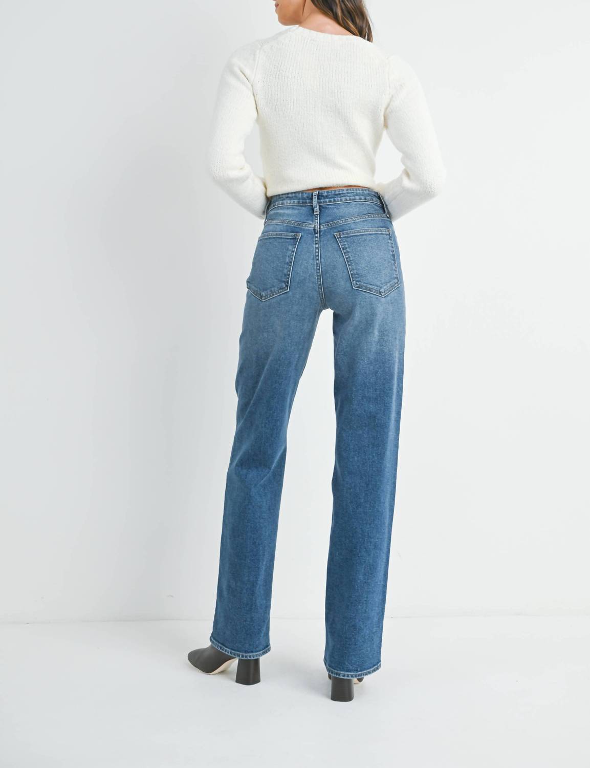 Just Black Denim - Longer Length Straight Jeans