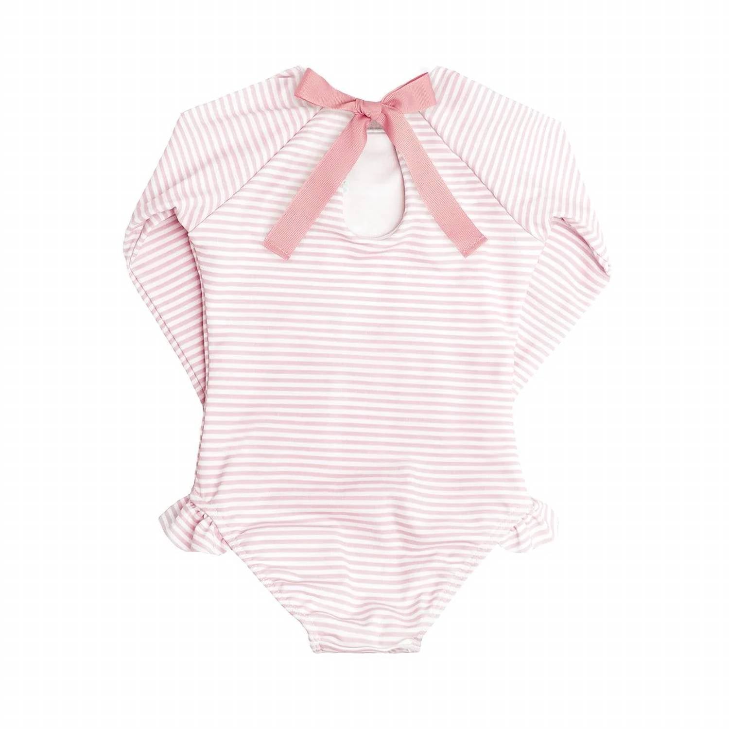 Minnow - Girls Stripe Rashguard One Piece