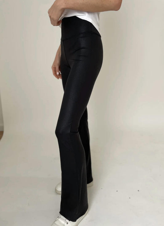 Six/Fifty - Coated Flare Pant