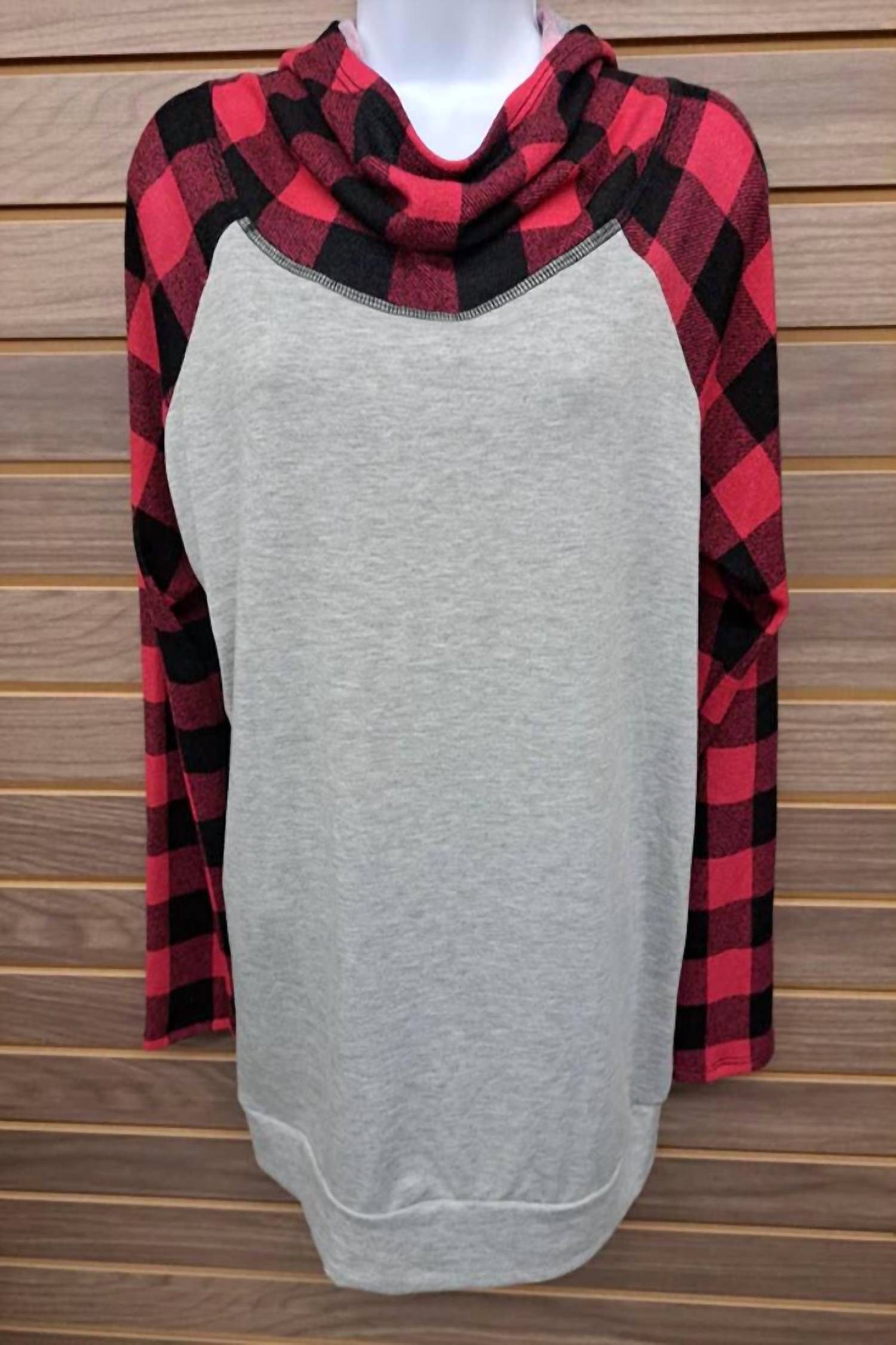 Zutter - Women's Plaid Long Sleeve Hoodie