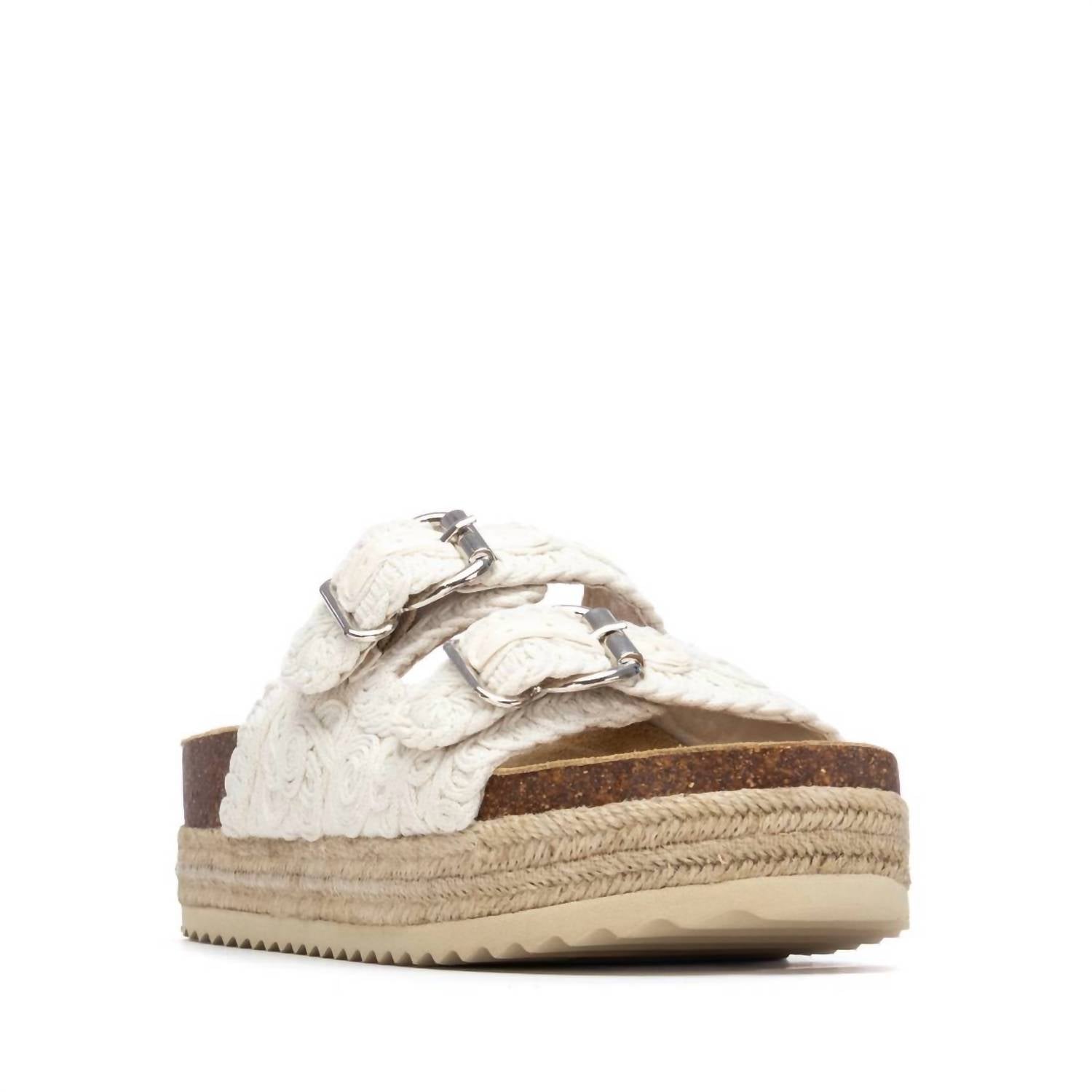 Xti Women's Refresh Textile Sandals in beige - women's sandal