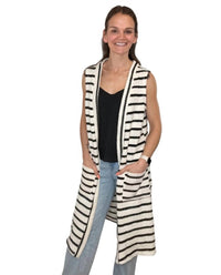 Jade By Jane - Starla Sleeveless Duster Cardigan