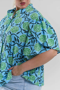 De Loreta - Daniela Button Down Blouse - Plus