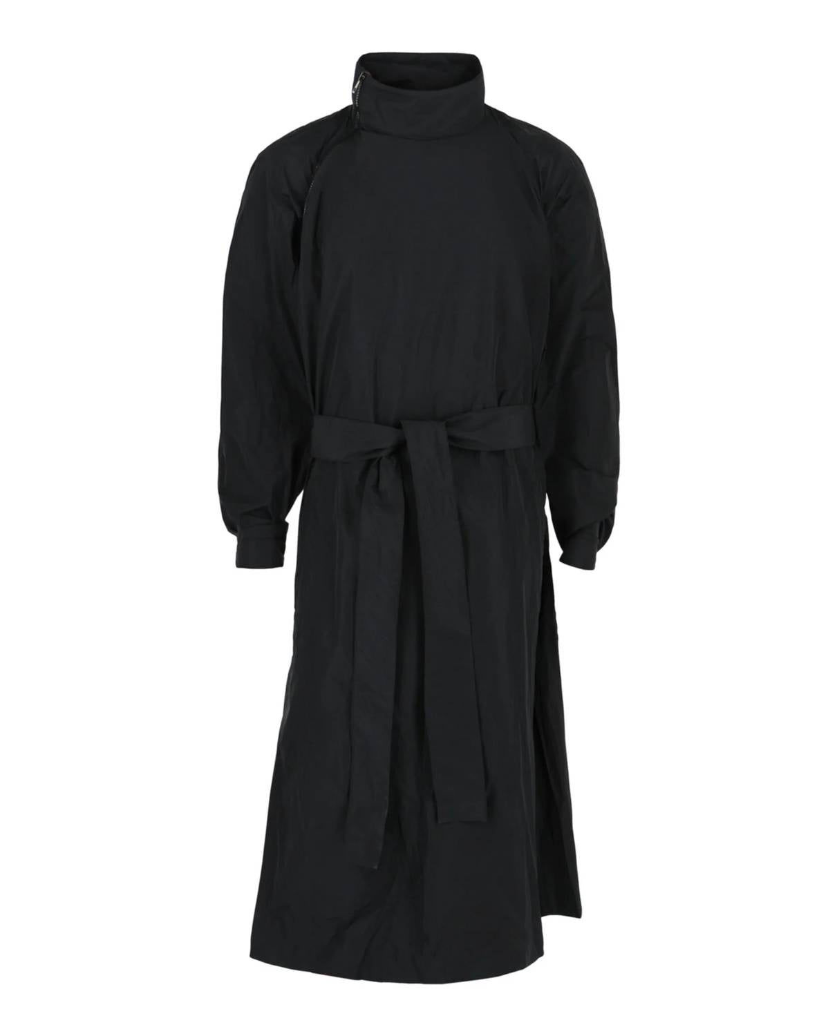 Salvatore Ferragamo - Men's Asymmetrical Zip-detail Belted Trench Coat
