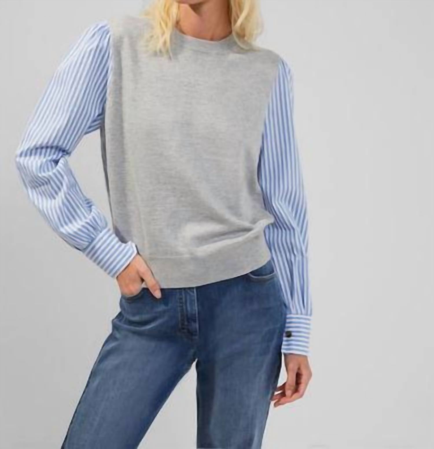 French Connection - Shirt Mix Jumper Top