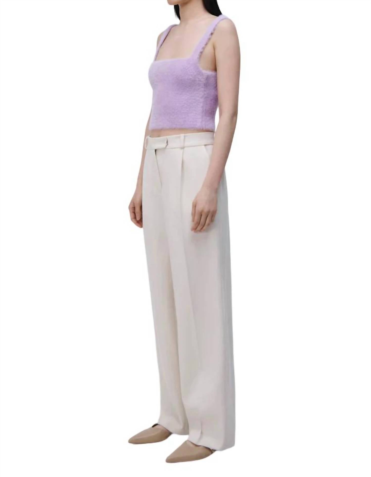 Jonathan Simkhai - Novia Pleated Straight Leg Pants
