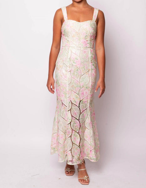 elliatt capra mesh maxi dress Elliatt