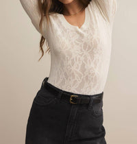 Z Supply - Tibi Scoop Mesh Sweater