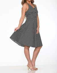 Orchid Bloom - Checkmate Halter Dress