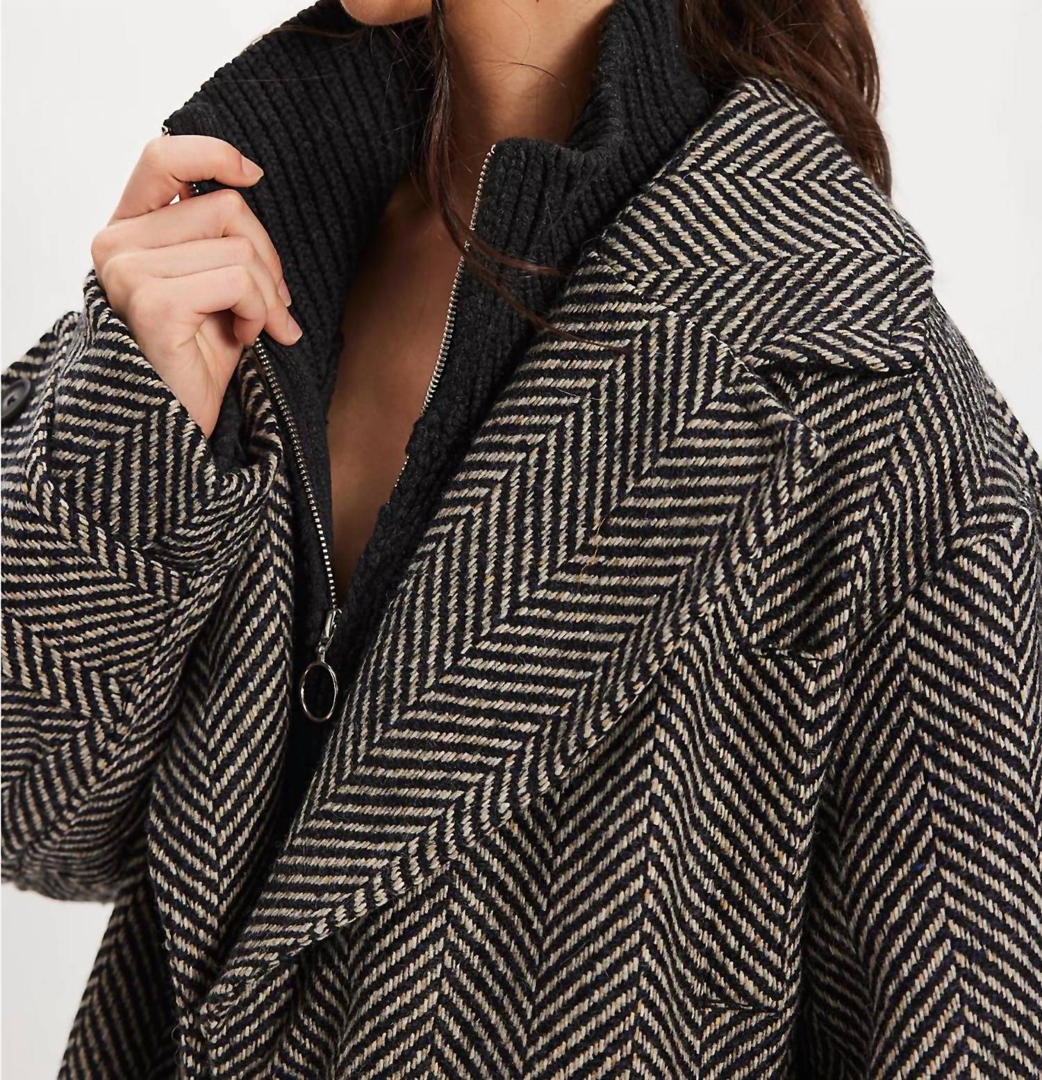 Free People - Ari Wool Peacoat