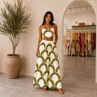 Mystery Resort - Golden Horizon Maxi Skirt Set