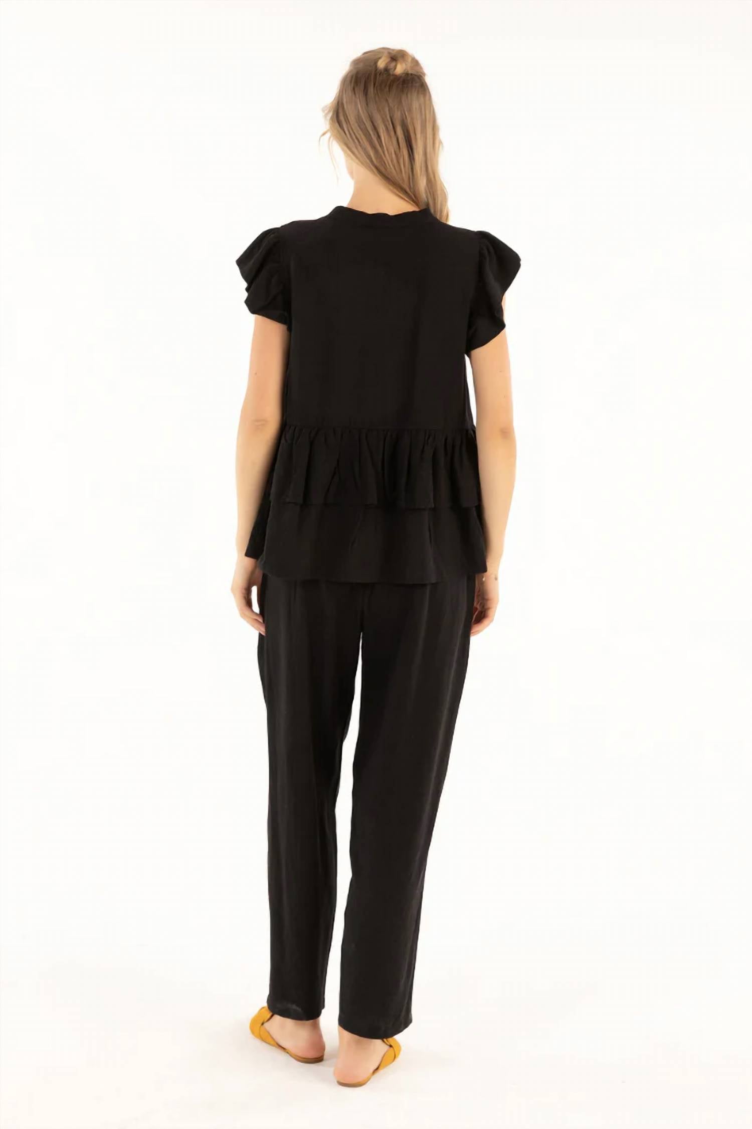 Isle By Melis Kozan - Melton V-neck Top