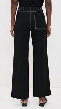 Rag & Bone - Irina Ponte Cross Stitched Tailored Pant