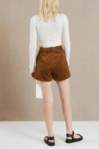 FREYA WRAP LONG SLEEVE KNIT TOP