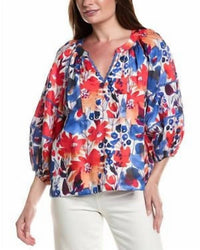 Tyler Boe - Molly Cotton V-neck Blouse