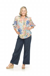 Papillon - Ditsey Floral Button Front Blouse